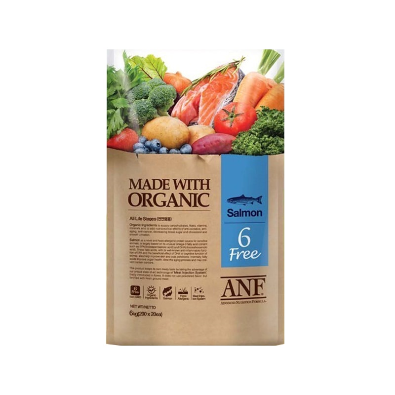 Thức ăn viên ANF Organic 6Free Salmon 2kg 