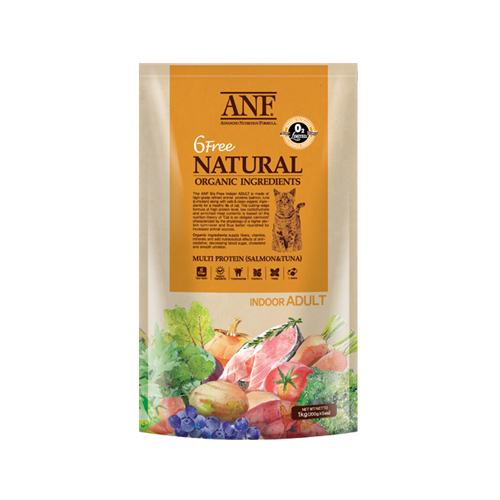 Thức ăn viên ANF Organic 6Free Indoor Adult 2kg 