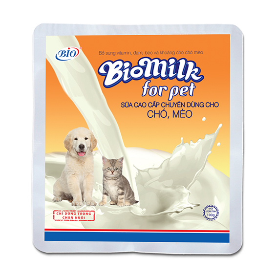 Sữa bột cho chó mèo Bio 100g